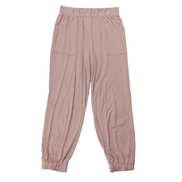 Fabletics Jogger Pants Womens Small Dusty Pink Tapered Activewear Comfort Casual - Picture 1 of 11